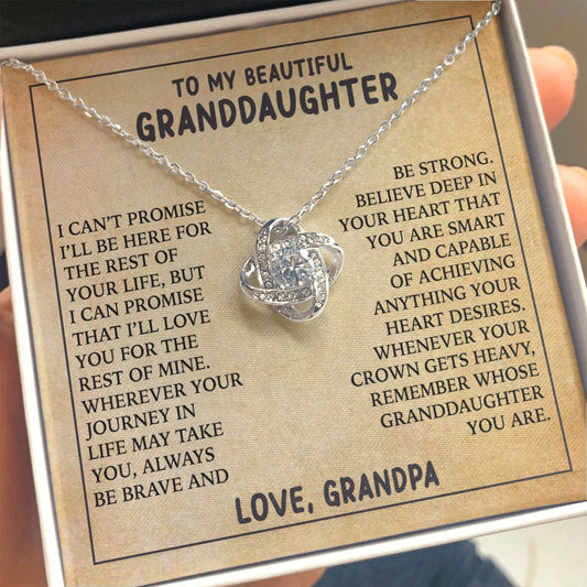 [ALMOST SOLD OUT]  Gift for Granddaughter " Always Keep Me In Your Heart" Necklace