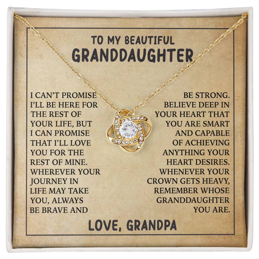 [ALMOST SOLD OUT]  Gift for Granddaughter " Always Keep Me In Your Heart" Necklace