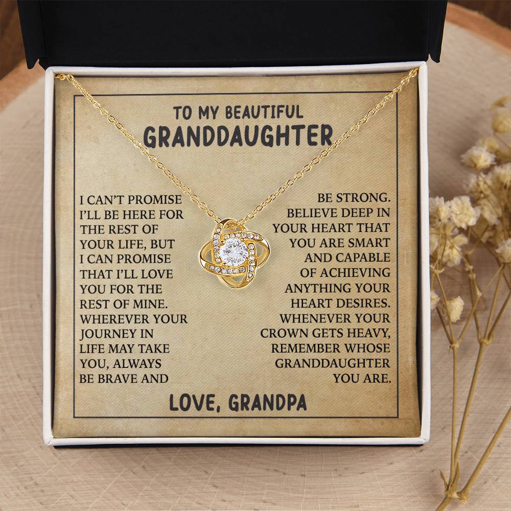 [ALMOST SOLD OUT]  Gift for Granddaughter " Always Keep Me In Your Heart" Necklace