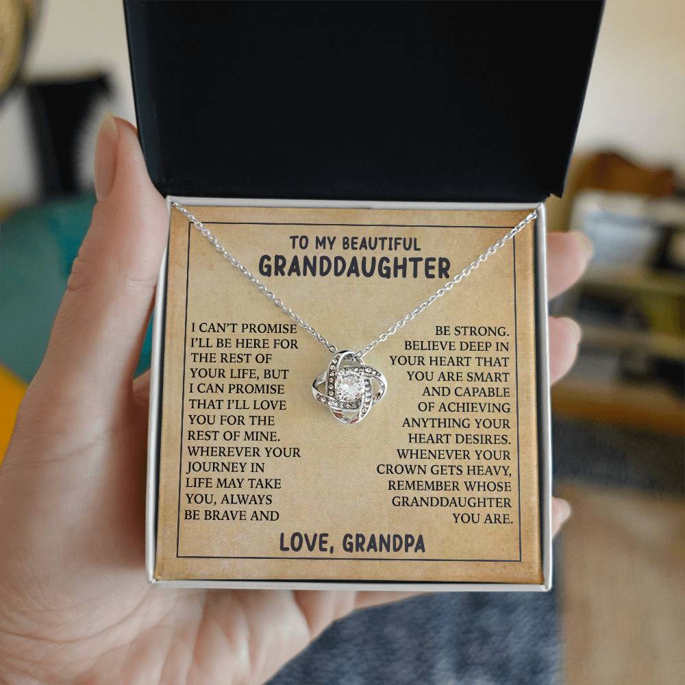 [ALMOST SOLD OUT]  Gift for Granddaughter " Always Keep Me In Your Heart" Necklace