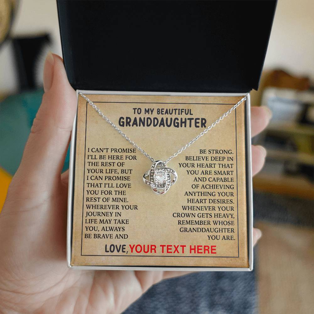 My Beautiful Granddaughter - Always Be Brave - Personalized Beautiful Gift 04