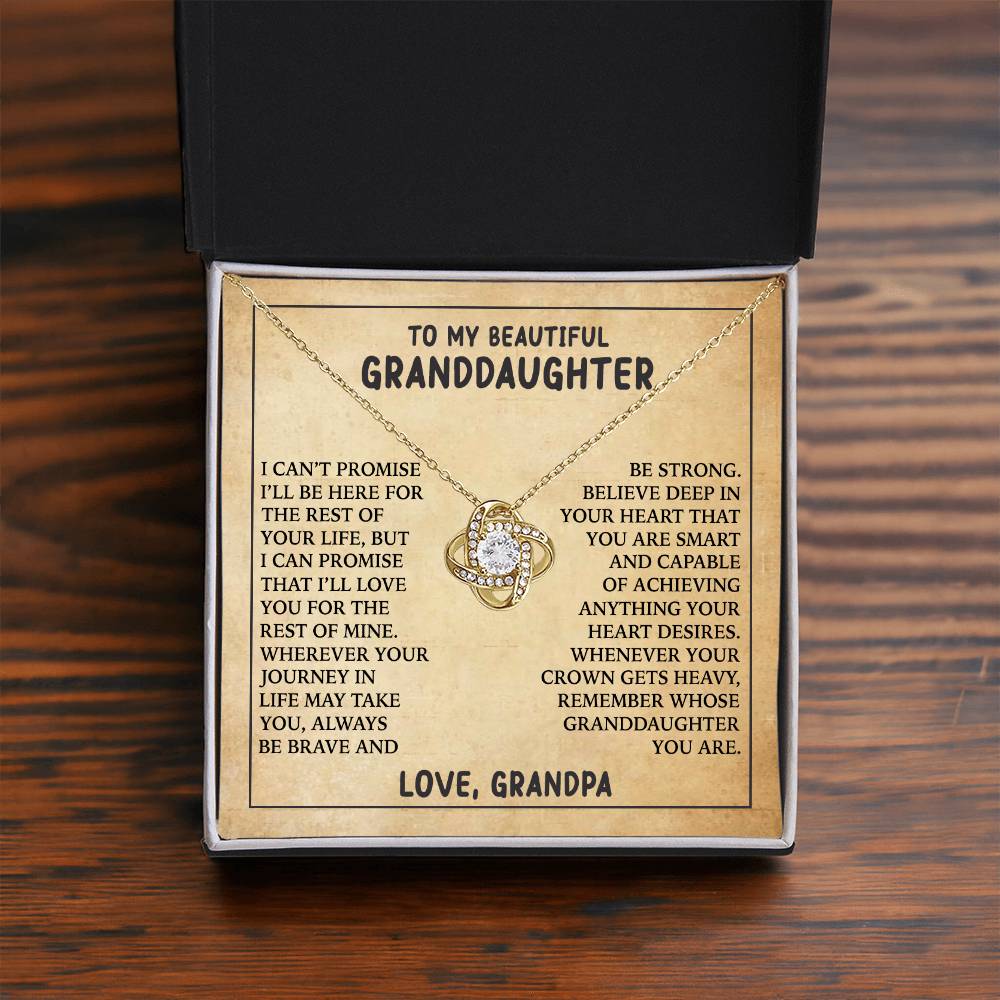 [ALMOST SOLD OUT]  Gift for Granddaughter " Always Keep Me In Your Heart" Necklace