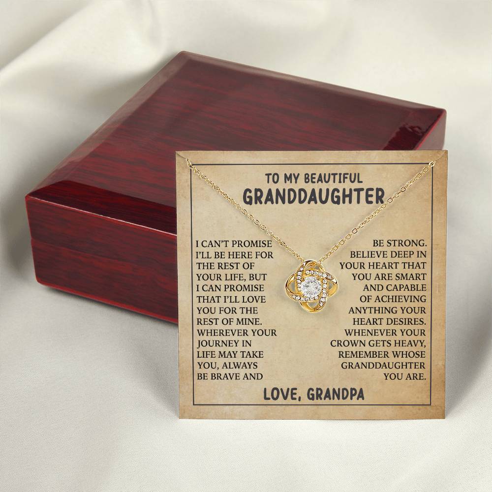 [ALMOST SOLD OUT]  Gift for Granddaughter " Always Keep Me In Your Heart" Necklace