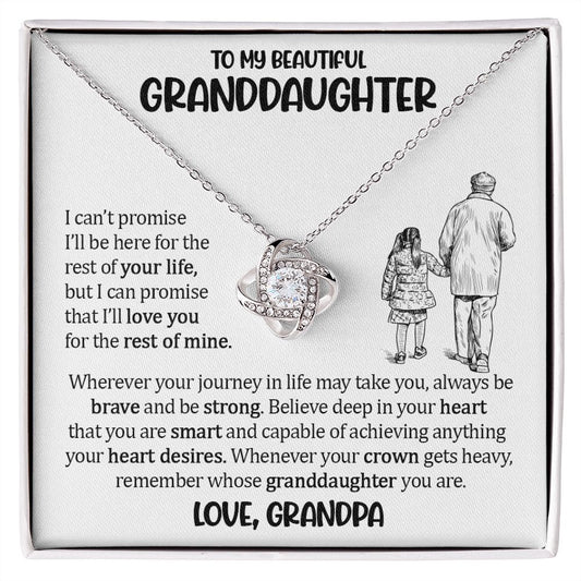 To My Granddaughter - Unbreakable Bond Necklace