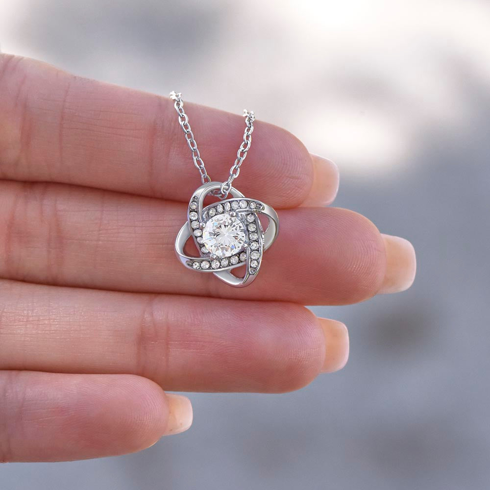 To My Granddaughter - Never Forget Your Way back Home - Love Knot Necklace VIP